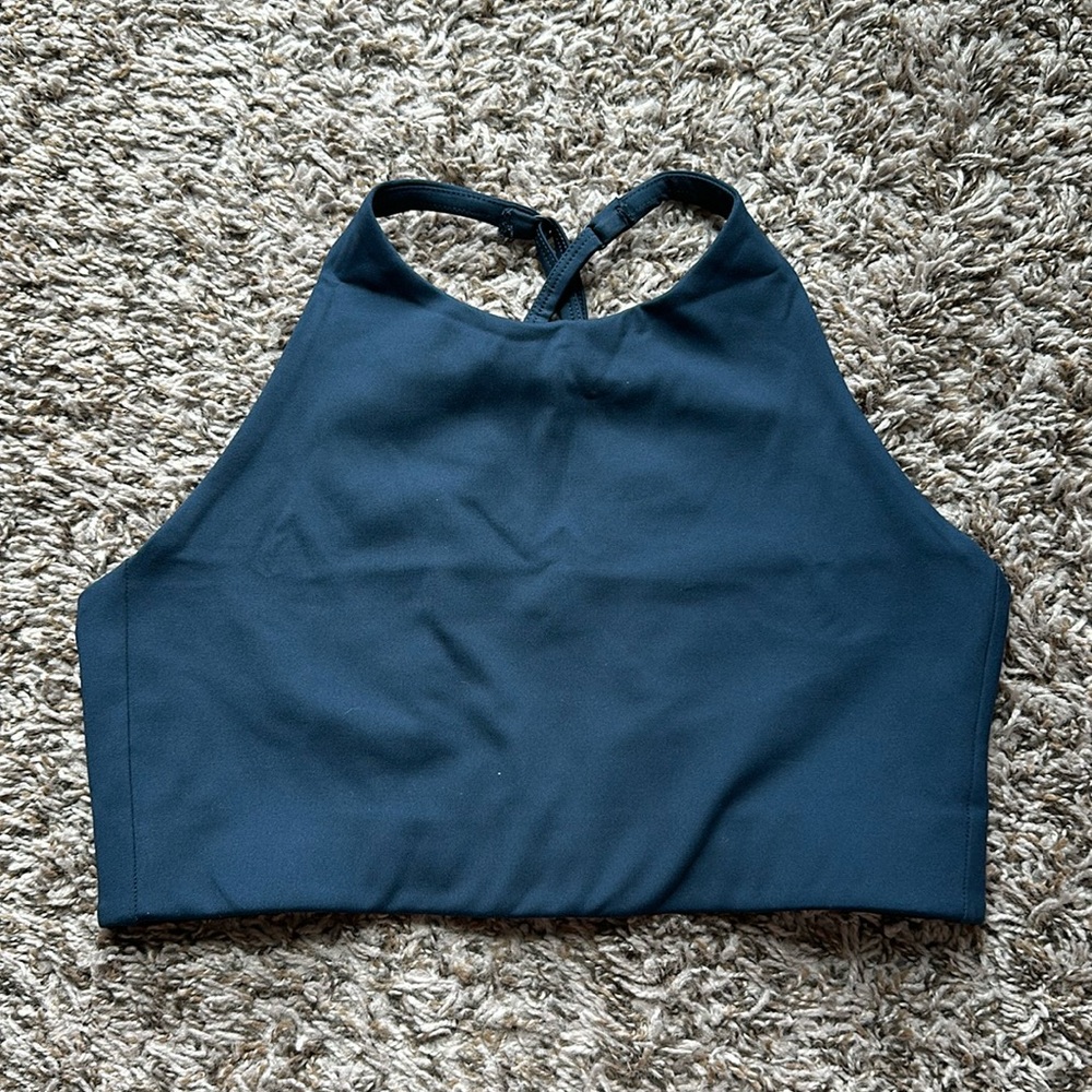 Like New Girlfriend Collective Midnight Topanga Bra M
